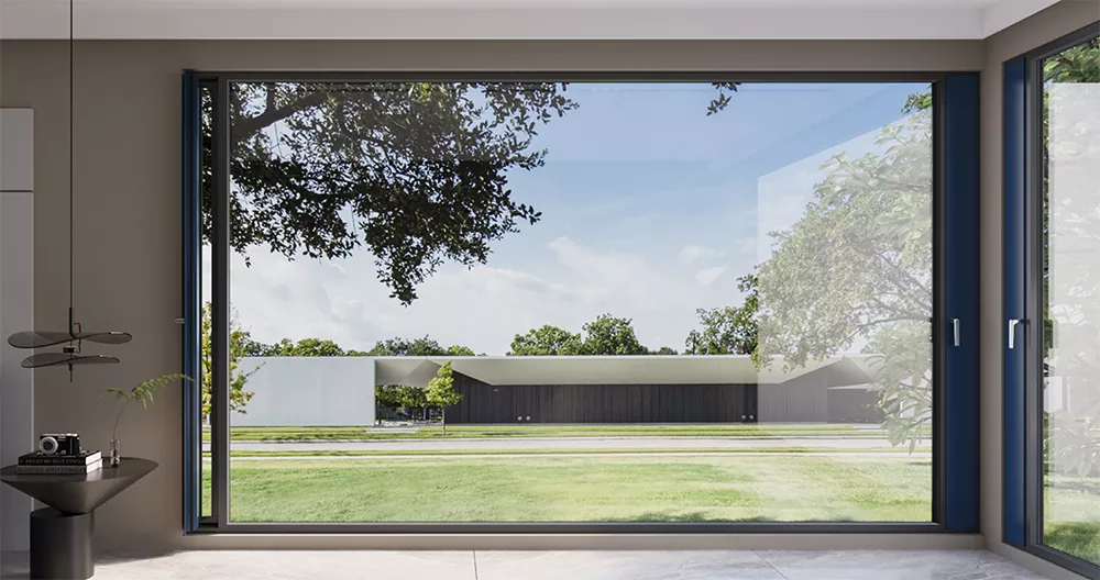 Cửa sổ nhôm thông gió vi mô cải tiến cho các tòa nhà thương mại và dân cư hiện đại